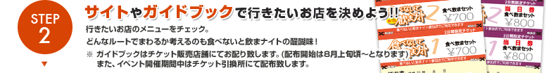 Step2.サイトやガイドブックで行きたいお店を決めよう!!